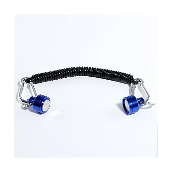 Magnetic-Net-Release-Holder-Keeper-for-Fly-Fish-Fishing-with-Cord-and-Carabiners