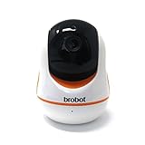 Brobot BabyCamHD v2.0 Baby Monitor WiFi Security Camera Smart Video Live Stream to iPhone/Android, Pan-Tilt, Night Vision, Two-Way Audio to Watch Home, Infant, Pet, or Elderly … (Orange)