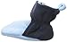 Luvable Friends unisex baby Cozy Fleece Booties Slipper Sock, Light Blue Navy, 6-12 Months Infant US