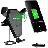Fast Wireless Charger,Sywan Car Mount 2-in-1 Charing pad for Qi Enable Devices ,Samsung Note 8/ 5,Galaxy S8/ S7/ S7 Edge/ S6 / S6 Edge and iPhone X,iPhone 8/ Plus