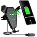 Fast Wireless Charger,Sywan Car Mount 2-in-1 Charing pad for Qi Enable Devices ,Samsung Note 8/ 5,Galaxy S8/ S7/ S7 Edge/ S6 / S6 Edge and iPhone X,iPhone 8/ Plus