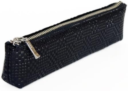 Amazon 印傳屋 印伝 ペンケースb 4608 紺 黒 変わり市松小 ペンケース 文房具 オフィス用品