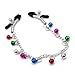 Nipple Clamps, and Correction Set - Best for Flat or Inverted Nipples - Includes 2 Twist Suction Cups and 2 Clips with Metal Chain and Colorful Bells