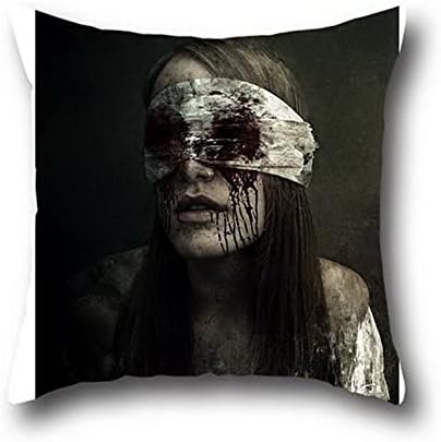 Boxing George Halloween Mask Decorative Square Solid Throw Pillow Cover Printed Cushion Cases 100% Cotton 18*18