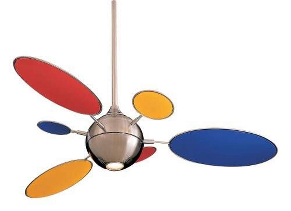 George Kovacs Cirque Ceiling Fan Blade Set Finish Red Yellow