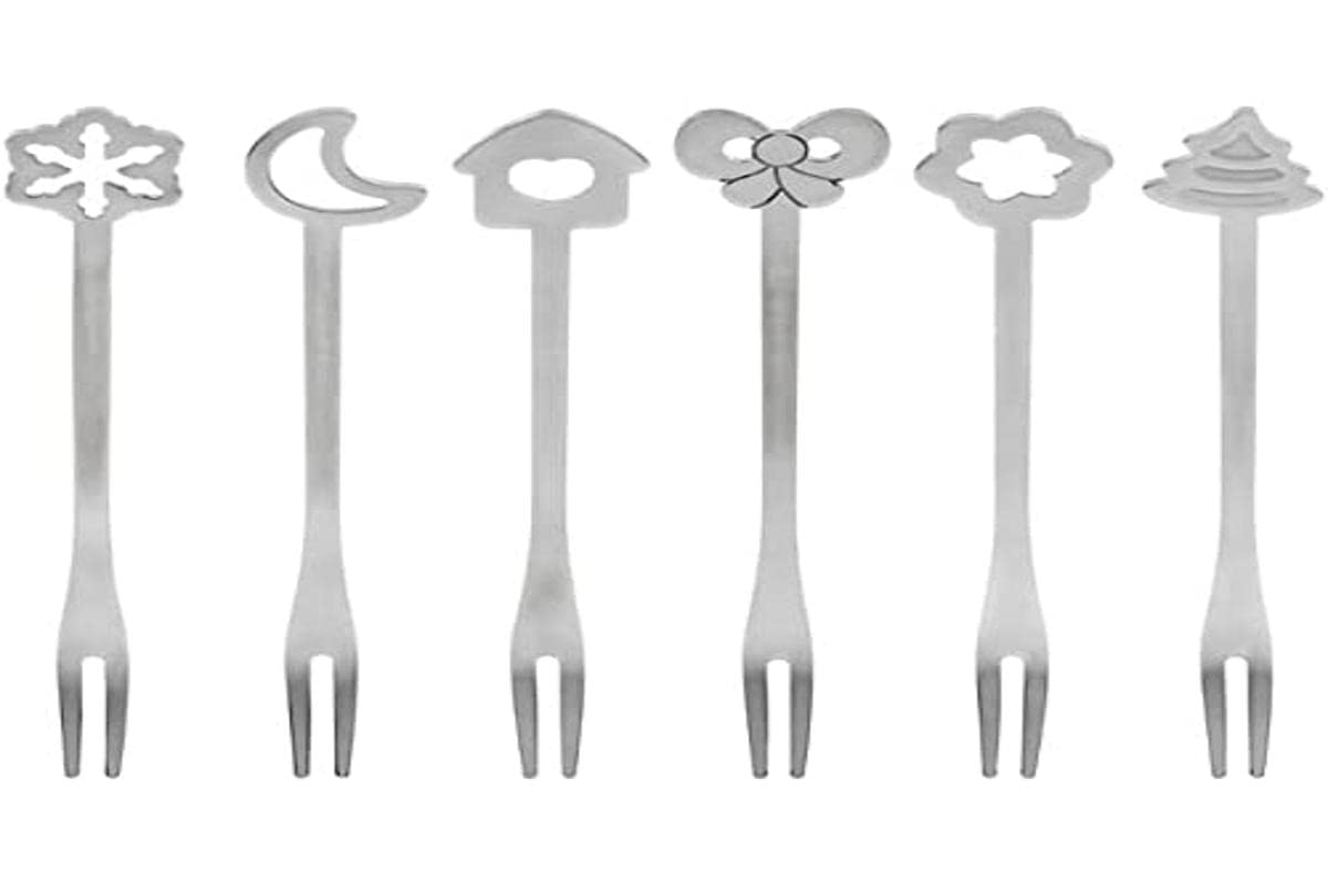THUN - Set of Forks - Winter Gifts Range - Christmas Gift Idea 2022 - Stainless Steel - 11.5 cm