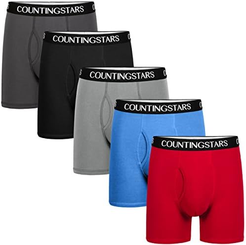 Men's Boxer Briefs Underwear Cotton Colorful Mens Underwear Boxer Briefs for Men Pack S M L XL XXL