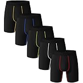 BIRDDIE Men's Boxer Briefs 5-pack, Long Leg & Regular Leg, Soft, Breathable, Quick-Dry Underwear for Men