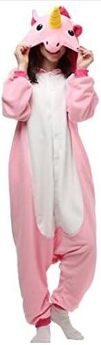 HKSNG Blue Pink Purple Unicorn Adults Animal Footed Pajamas Kigurumi Onesies Cosplay Costumes (S(150-158cm), New Pink Unicorn)