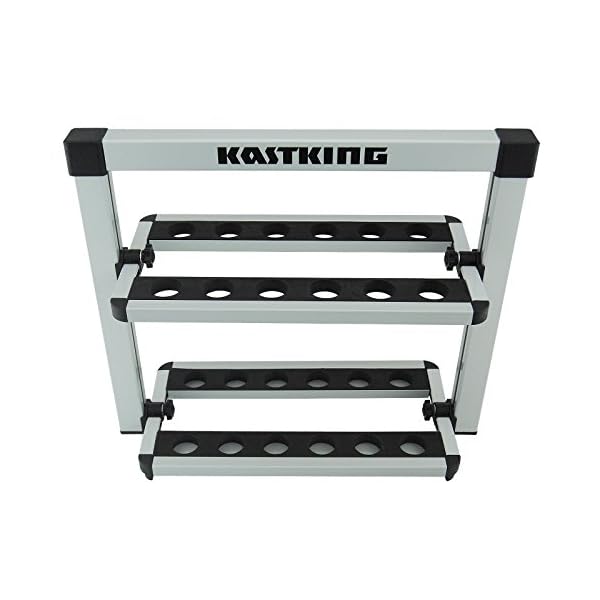 KastKing-Rack-em-up-Fishing-Rods-Holder-Portable-Aluminum-12-Fishing-Rod-Racks-Great-for-Storing-Fishing-Poles-on-Boat-Truck-RV-at-Home-or-in-Garage