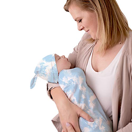 Itzy Ritzy Cocoon & Hat Swaddle Set, Cutie Cocoon Includes Name Announcement Card & Matching