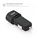 VOJO 24W Dual Fast Car Charger Adapter [White] with Adaptive 2 Port Cigarette Lighter USB for S6 S7 S5 S4 , iPhone 6 6s Plus 5s 5 SE iPad 4 3 mini 2, LG G5 G4 G3, HTC M8 M9, Android