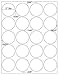 400 Label Outfitters Blank Printable White Matte Round 2 Inch Diameter Inkjet Laser Circular Product Labels 20 Sheets