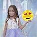 DELICORE Marquee Emoji Sign Funny LED Table Lamps Night Lights for Children Kids Bedroom Wall Decor Battery Operated & USB Charging (Heart Eyes)
