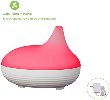 PriBuy Travel Essential Oil Diffuser,Cool Mist Ultrasonic Aroma Diffuser,Portable Humidifier ,Waterless Auto Shut off, 7 Color LED Lights, Mini and Portable for Travel Office Bedroom