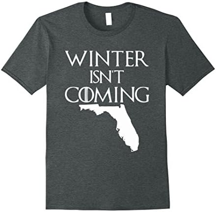 Mens Winter isn't Coming Florida Stormcool Funny t-shirt Small Dark Heather