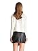 Choies Women's Black Cut Out Mid Waist Asymmetric Hem PU Mini Skirt