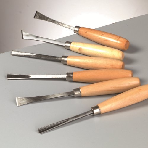 Efco 1815106 Carving Chisel Set 6 Parts 16 cm, Wood, Brown, 20 x 10 x 4 cm