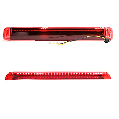 3rd Brake Light High Mount Stop Light Rear Brake Tail Light For 1992-2004 Chevrolet Suburban GMC Yukon Tahoe Hummer Pickup Truck, LED Brake Lamp With Red Lens - Thumbnail 4