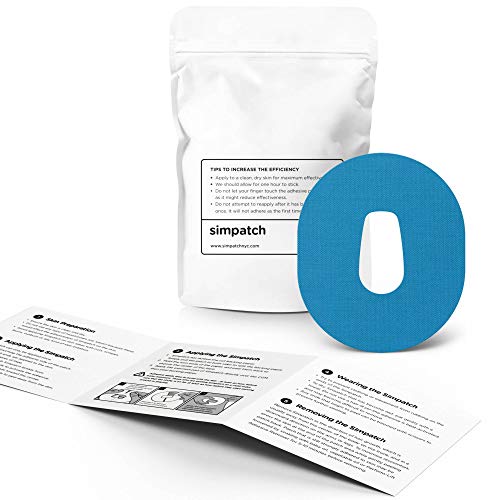 SIMPATCH Adhesive Patch for Dexcom G6 - Pack of 25 - Multiple Colors Available (Blue) - //coolthings.us
