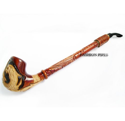 Exclusive pipe dragon decorated with leather. churchwar…