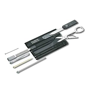 Victorinox Swiss Card Black Swiss Army Knife (0.7133.T3)