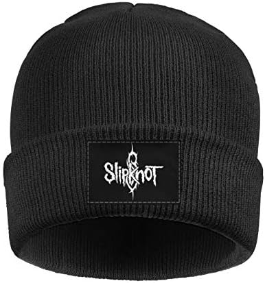KmTGlory Slipknot-Logo-American-Heavy-Metal-Band- Beanies Hats for Men Soft Beanie Knit Winter Cap Hat