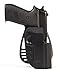 Uncle Mike's Kydex Off-Duty and Concealment OT Hip Holster with PBA (Black, Size 21, Right Hand)
