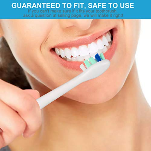Safcare Electric Toothbrush Replacement Heads Fit for Philips Sonicare Toothbrush Replacement Head HX3 HX6 HX9 Series, Fit Plaque Control, Gum Health, FlexCare, HealthyWhite, Essence+ and EasyClean