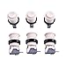 Reyann 6X Happ Type Standard Arcade Push Button with Microswitch for Mame / Jamma / Arcade Video Games - White Color