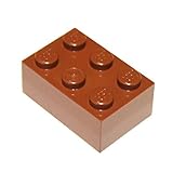 LEGO Parts and Pieces: 2x3 Reddish Brown Brick x50