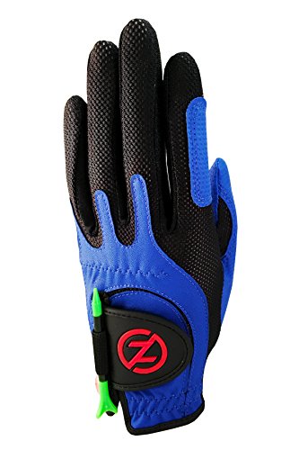 Zero Friction Junior Golf Gloves, Left Hand, One Size Golf, Blue