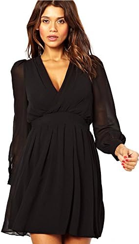 Tengfurich Tengfu Womens Summer Elegant Sexy Hot Backless Long Sleeve Dress