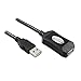 TECHTOO USB 2.0 Extension Cable 16 FT USB Active Repeater Cord Type A Male to A Female with Built-in Signal Booster Chips