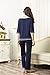 Latuza Women's 3/4 Sleeve Scoop Neck Pajama Set