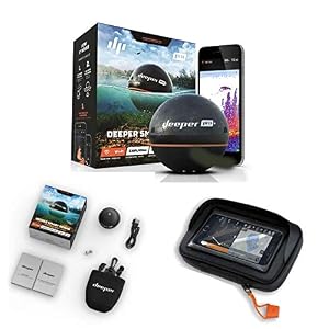 Deeper Smart Sonar Pro + Case Wifi Echolot Fishfinder Éjection & Bateau