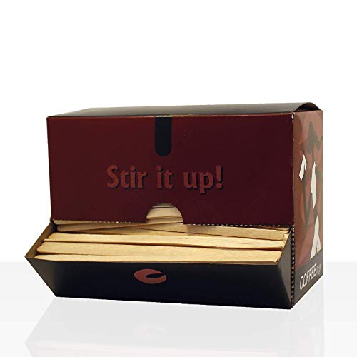 1000 Stk. Holz-Rührstäbchen für Coffee to Go Becher und Kaffeebecher, 140mm – Bild 3