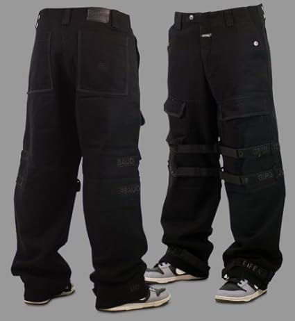 girbaud jeans with straps
