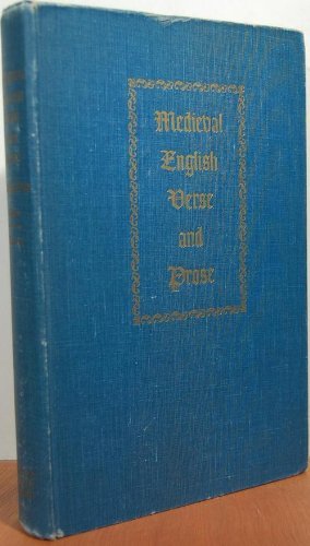 Medieval English Verse and Prose 0390575690 Book Cover