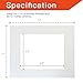 Betus 11x14 White Picture Mats, Acid Free, 1/16 Inches Thickness, White Core Bevel Cut Frame Mattes for 8x10 Pictures - Pack of 10