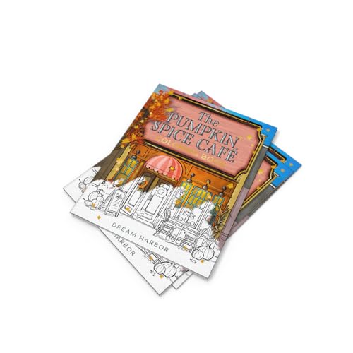 The Pumpkin Spice Café Coloring Book: The official Pumpkin Spice Café coloring book for adults and teens featuring cozy hygge scenes for relaxation and fun in fall 2025 (Dream Harbor)