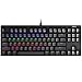 AUKEY Mechanical Keyboard LED Backlit Gaming Keyboard with Blue Switches, 87-Key 100% Anti-Ghosting Water-Resistant Mechanical Gaming Keyboard for PC and Laptop Gamers, Black