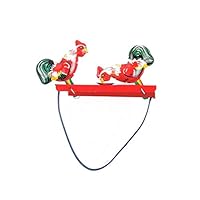 Rrunzfon 1PC Wind Up Toy Clockwork Tin Toy Vintage Metal Animal Toy Retro Ornament Novalty Xmas Gift for Kids(Double Chickens) Very Affordable and Durable of Kids Toys