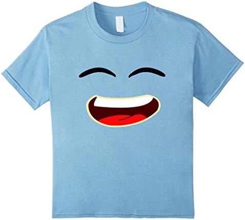 Kids Jelly T-shirt for Kids &amp; Adults Smiley Face 10 Baby Blue