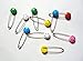 Viskey Smile Cute Baby Child Infant Kids Colorful Pins Safety Safe Hold Clip Locking Cloth,12 pcs