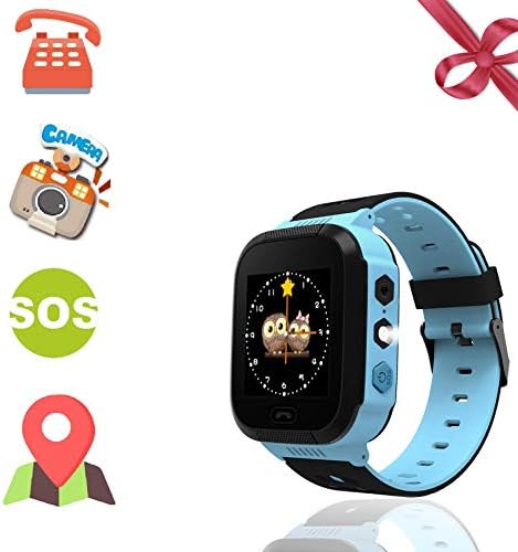 Benobby Kids Smartwatches, for Boys and Girls from 3-14 Years Old, Daily Use Waterproof/GPS+LBS Positioning/Two-Way Communication/SOS Warning/Flashlight/Alarm, Best Present for Kids.(Bule)