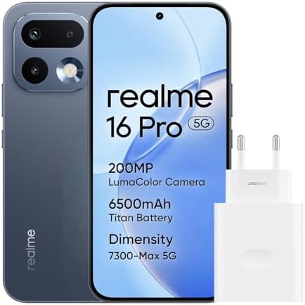 Smartphone 16 Pro 5G 256GB 8GB Pebble Grey INT+NFC RMX5120 EU AMZ