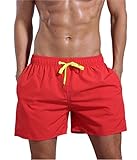 ORANSSI Men's Quick Dry Swim Trunks Bathing Suit Beach Shorts