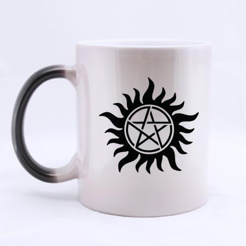 Sysuser Supernatural Logo Custom Morphing Coffee Mug Tea Cup 11 OZ Office Home Cup (Printed on two sides)