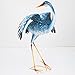 Bits and Pieces - Set of Two (2) Solar Powered LED Light-up Blue Cranes Garden Statues - Metal Cranes Perfect Garden Décor - Metal Garden Art, Outdoor Lawn and Patio Décor